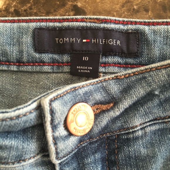 Tommy Hilfiger Girl’s Skinny Jeans Raw Distressed - Picture 5 of 8